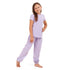Girls summer pajama set Purple t-shirt + Pants